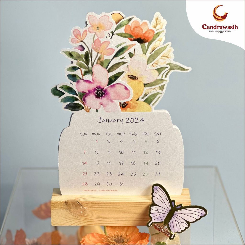 2026 AESTHETIC BLOOMY FLOWERS CALENDAR / AESTHETIC DESK CALENDAR / BLOOMY FLOWERS CALENDAR