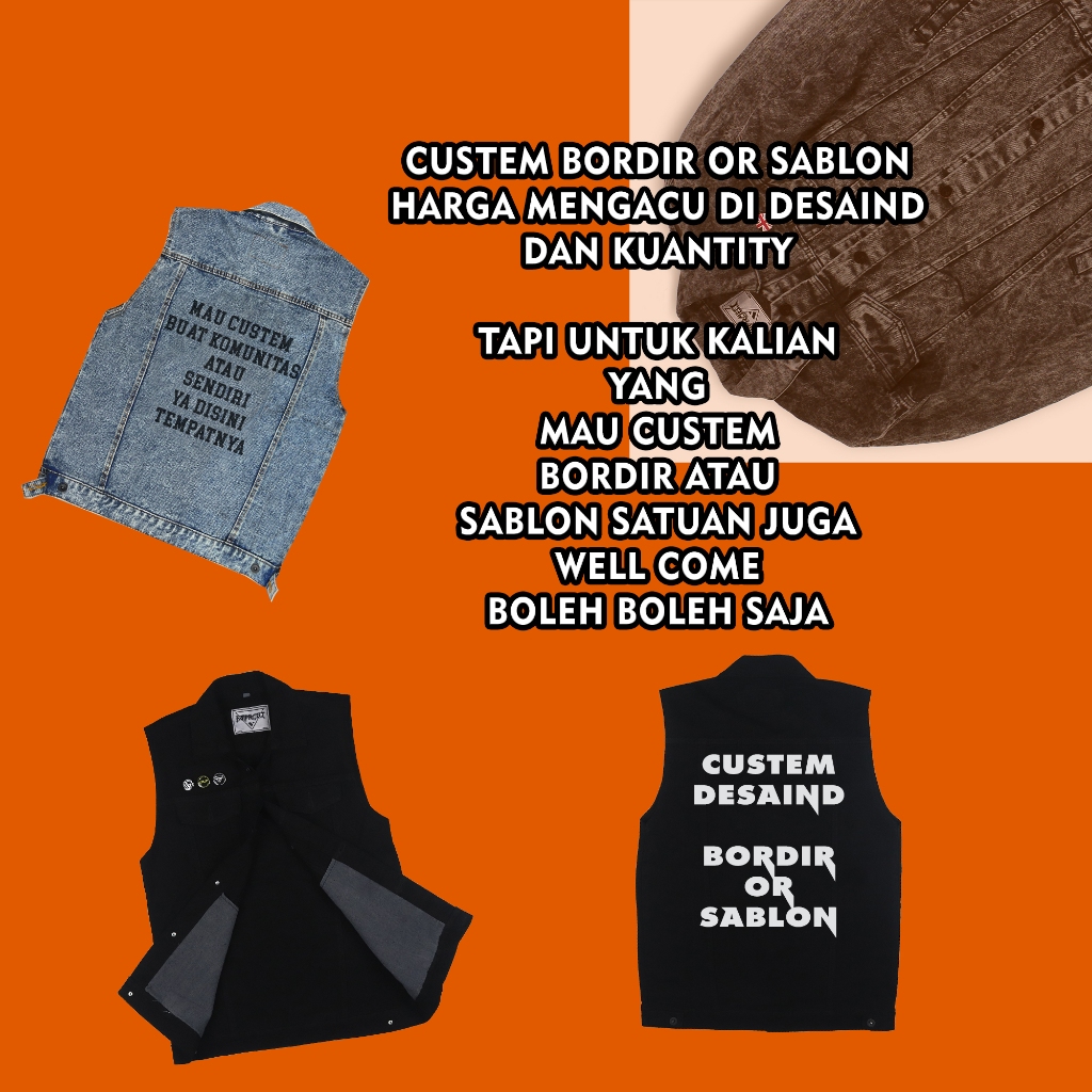 ไม่มีเสื้อกั๊กลูกค้า (เสื้อกั๊ก)/DENIM JACKET/FIELD JACKET