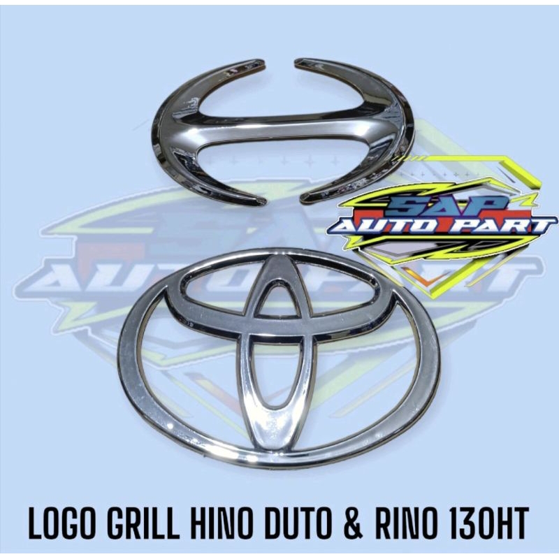 โลโก้ H และ T และ H ON GRILL HINO DUTRO/ HINO 300 และ RINO 130 HT