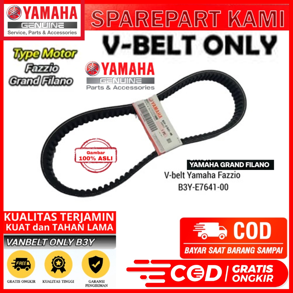 V-BELT VANBELT เท่านั้น FAZIO GRAND FILANO Vbelt Grand Filano (B3Y-E7641-00) YAMAHA B3Y