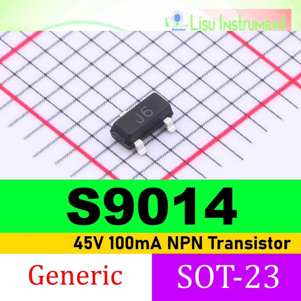 S9014 45V 100mA NPN ทรานซิสเตอร์ 9014 J6 SOT-23