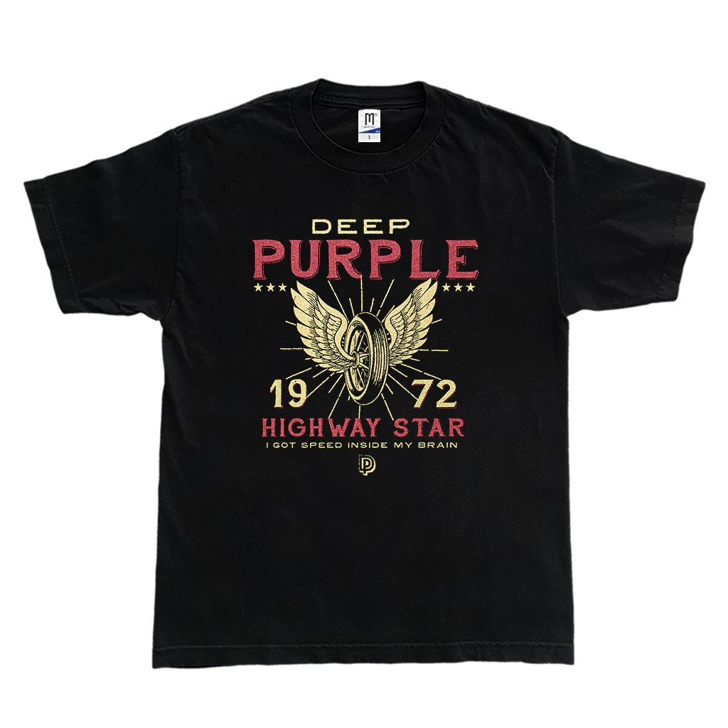 เสื้อยืด วง Deep PURPLE BAND - HIGHWAY STAR