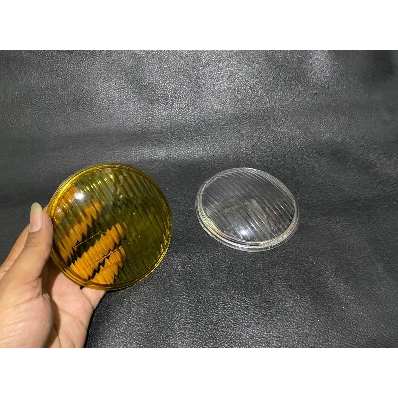 กระจกสะท้อนแสงไฟหน้าสําหรับ vespa super 66 vbb vnb รอบ CLEAR YELLOW focus ขายส่งขายปลีก