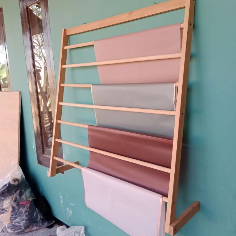 ชั้นวางกระดาษห่อช่อดอกไม้/ชั้นวางกระดาษ Celo/ชั้นวางมัลติฟังก์ชั่น 5 กริด 60x60