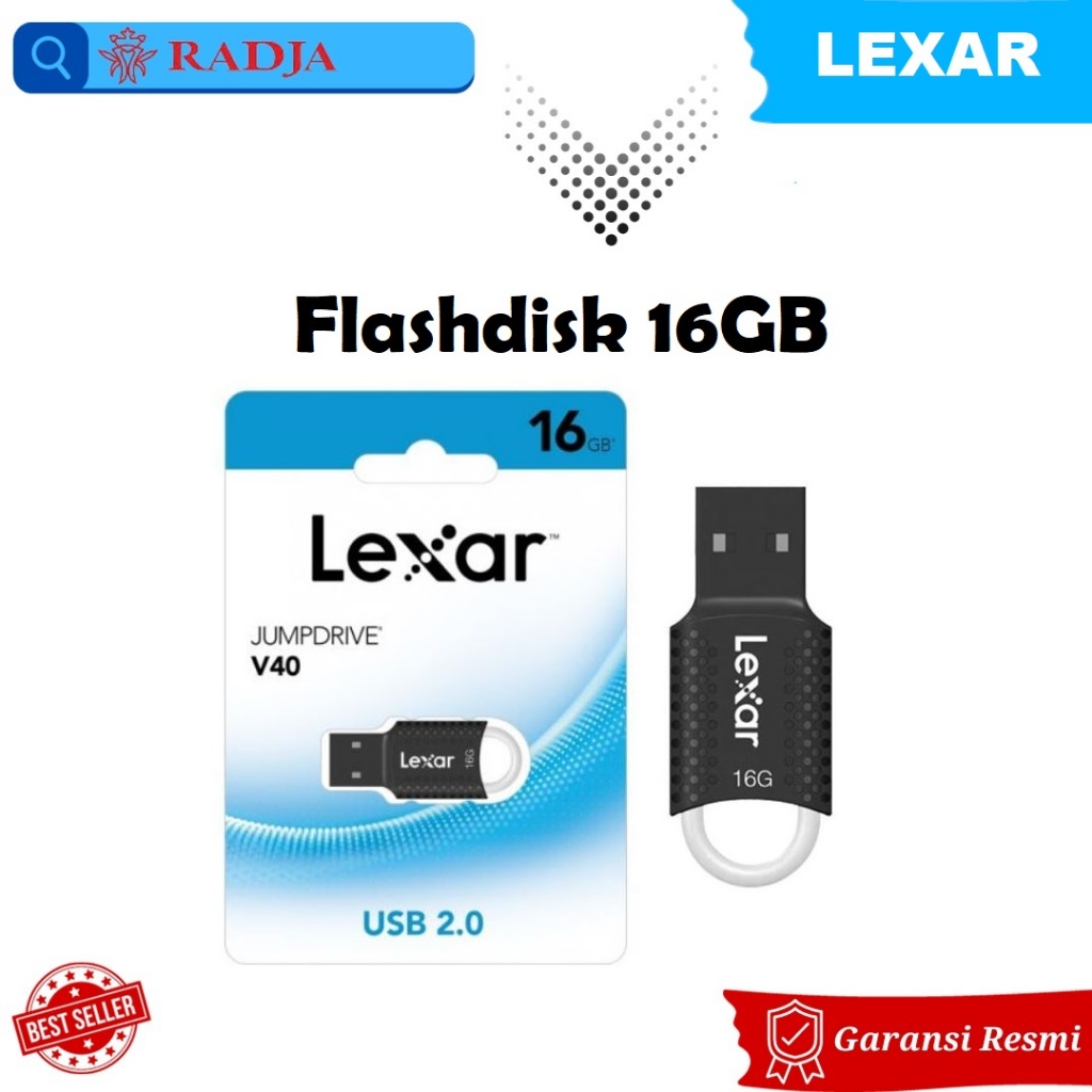 Lexar แฟลชไดรฟ์ V40 USB 16GB 32GB 64GB 128GB