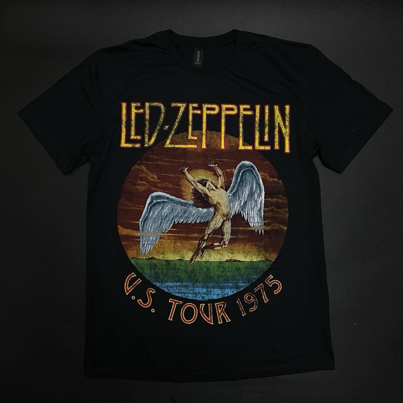 เสื้อยืด Led อย่างเป็นทางการ Zeppelin - USA Tour 75