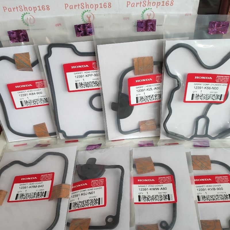 ปะเก็นยางฝาสูบ BEAT SCOOPY SPACY Vario 110 BEAT Karbu Vario 125 PCX 150 OEM 12391-K25-601/12391-GGC-