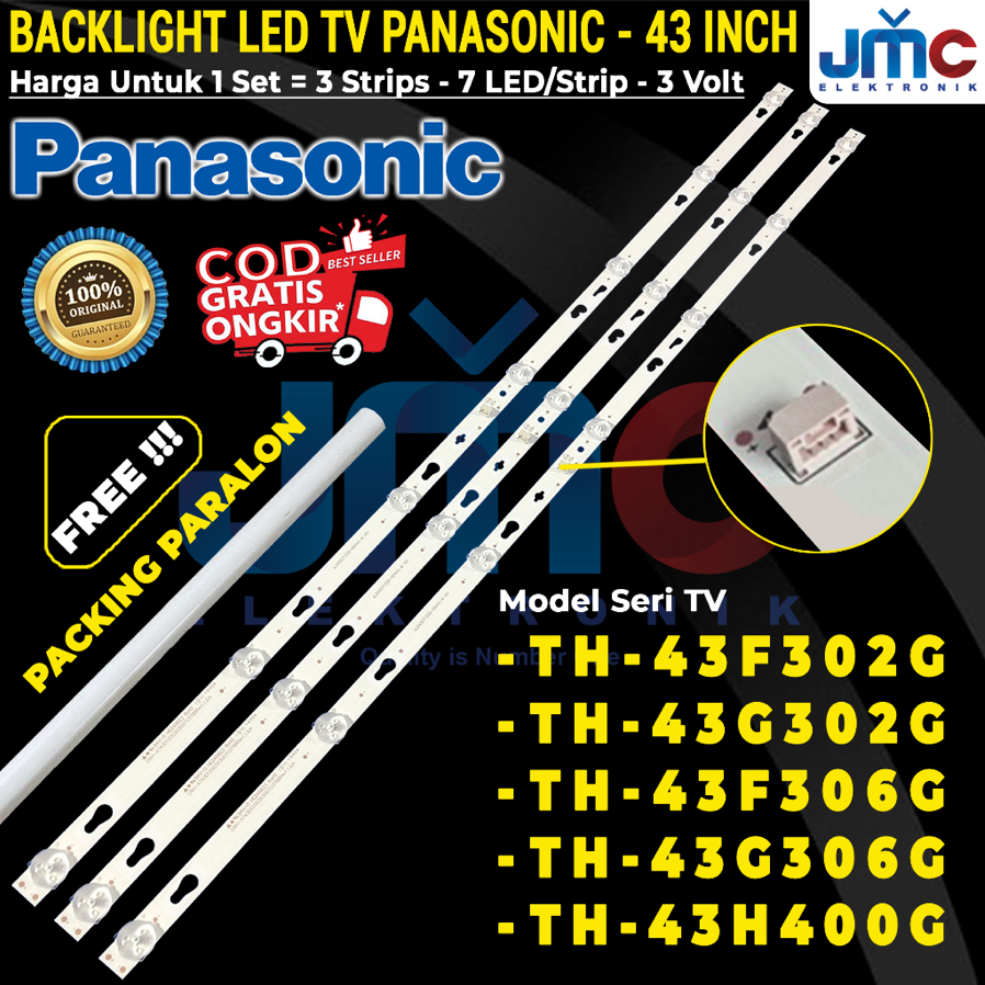 PANASONIC 43 นิ้ว LED TV BACKLIGHT TH-43F302G TH-43G302G TH43F302G TH43G302G 43F302G 43G 43G302G 43G