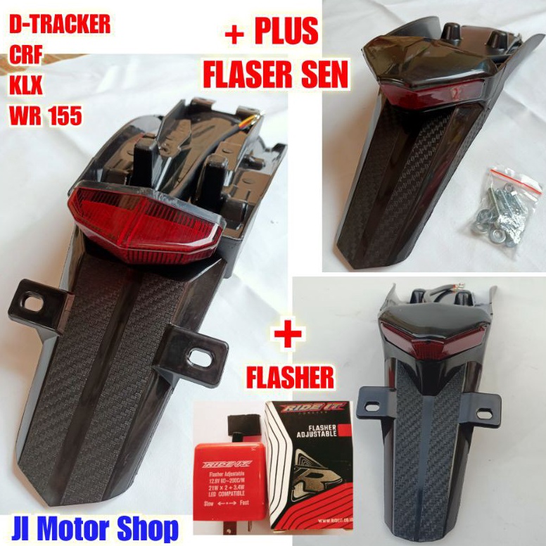 หยุด CRF 150 KLX 150 DTracker WR 155 บังโคลนหลัง StopLamp 3 In 1 CRF 150 KLX 150 WR155 WR 155