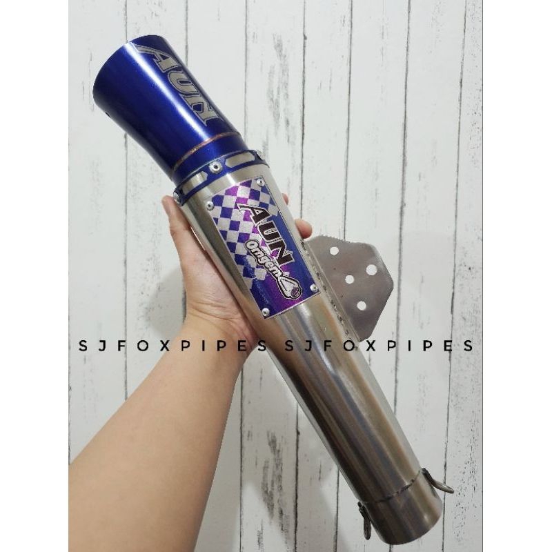 AUN EXHAUST PIPE BIG BLUE MOTORCYCLE CANISTER เท่านั้น 51MM