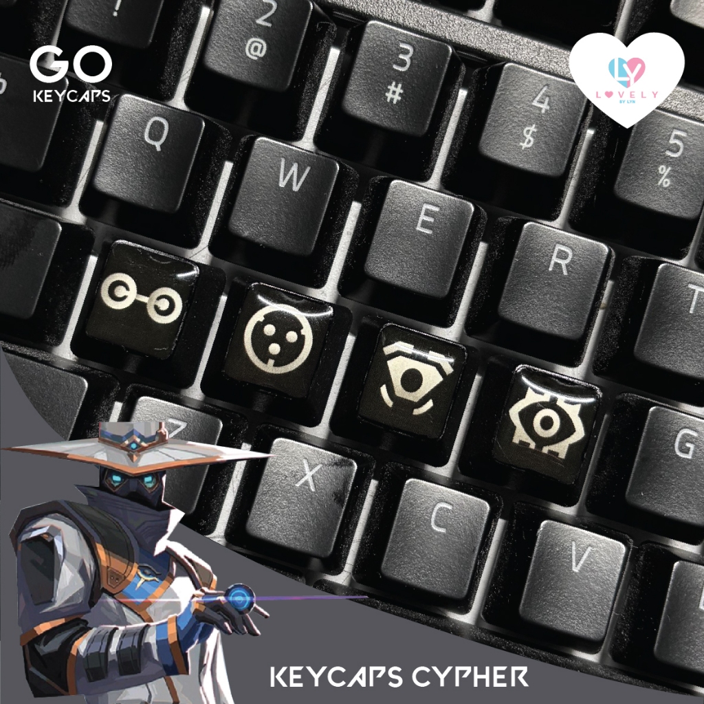 PBT Valo Cypher Ability Keycaps | ไป ปุ่มกด