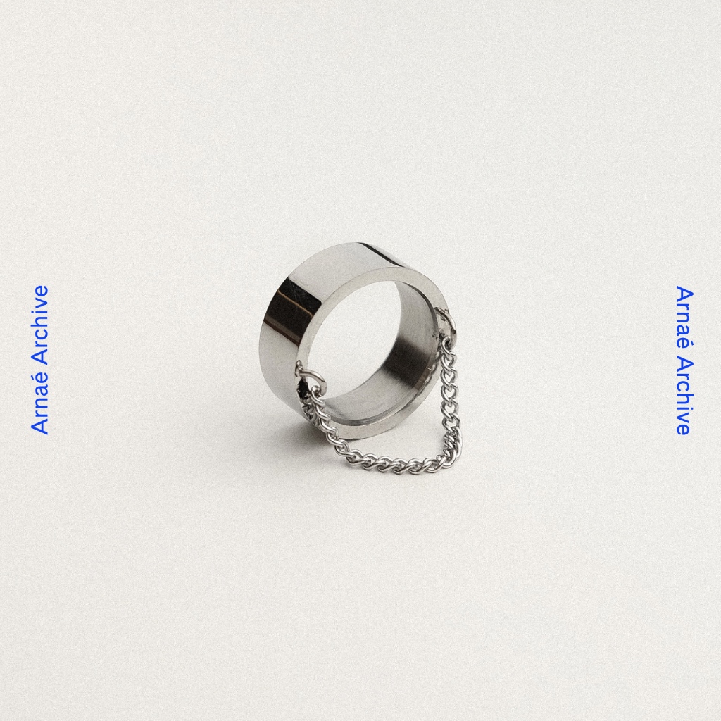 Arnaé Archive แหวนโซ่วงหนา แหวนกันลื่นสแตนเลส Unisex