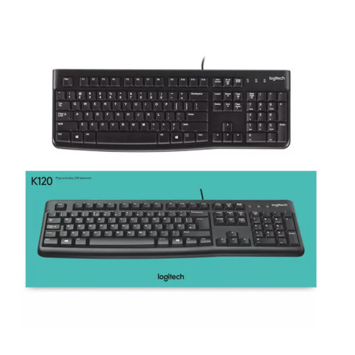 คีย์บอร์ด USB LOGITECH K120 / LOGITECH K120 K-120 K 120 WIRED คีย์บอร์ด