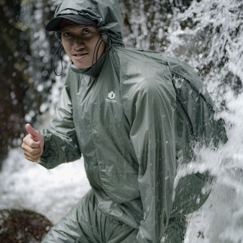 เสื้อกันฝน Bogaboo Akasa Series Nylon 30D PU 5000 - ชุดเสื้อกันฝนสําหรับผู้ใหญ่แบบซีลเต็ม
