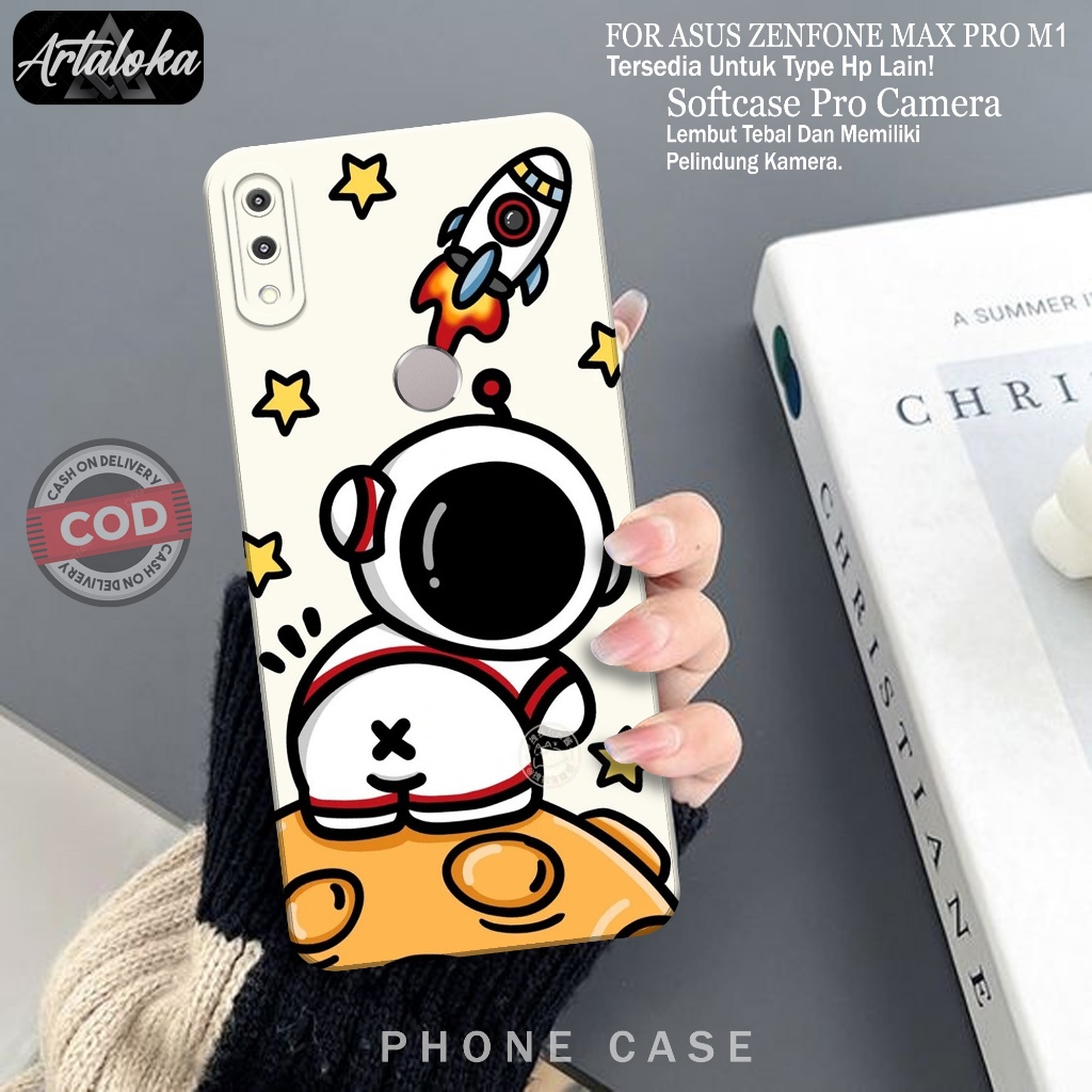 Hp Asus Zenfone Max Pro M1 โทรศัพท์มือถือกรณี Softcase Pro กล้องซิลิโคน Tpu Softcase Asus Zenfone Max Pro M1 แฟชั่นกรณี ASTRONOD น่ารักยืดหยุ่นกรณีโทรศัพท์มือถืออุปกรณ์เสริม Protector