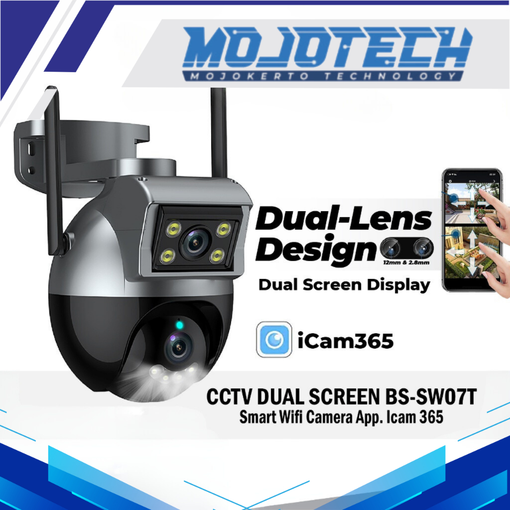 กล้องวงจรปิด Wifi DUAL SCREEN BS-SW07T แอพกล้อง Wifi อัจฉริยะ ไอแคม 365