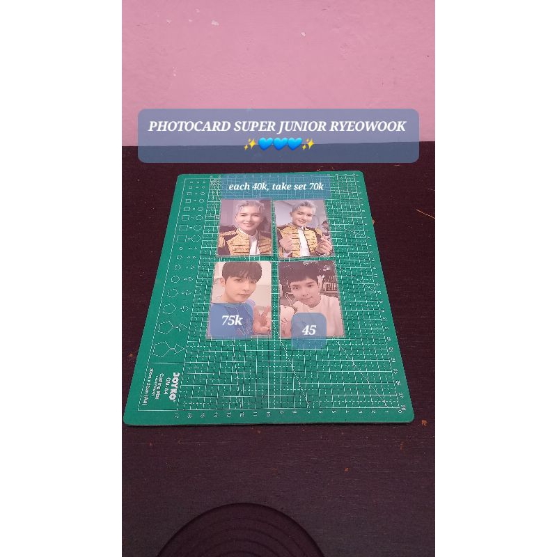 Photocard SUPER JUNIOR RYEOWOOK ELF ACE KIT 2019 SMCU EXPRESS ONE MORE TIME