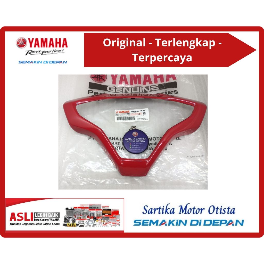 MERAH ฝาครอบมิเตอร์เดิม / ฝาครอบเรือนไมล์สีแดงเมทัลลิกสําหรับ Yamaha All New Aerox