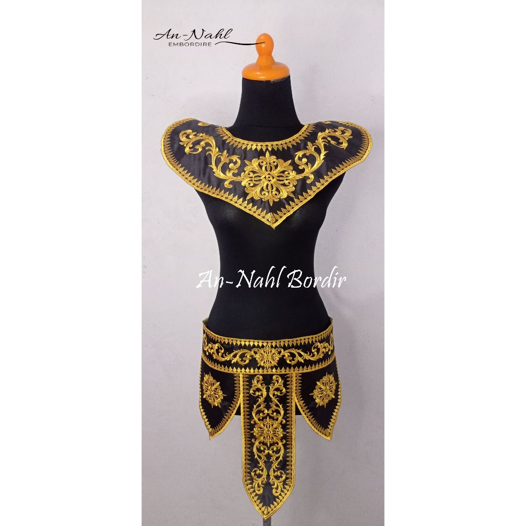 An-Nahl Pine Dayak ปักลูกไม้ชุดเต้นรํา/เครื่องประดับ