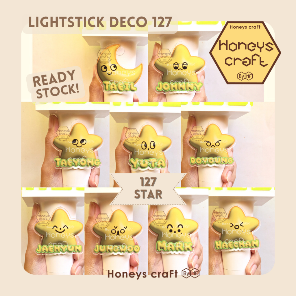 Honeys Craft - NCT 127 แท่งไฟอะคริลิค รูปดาว สําหรับตกแต่งคอนเสิร์ต TDS 3