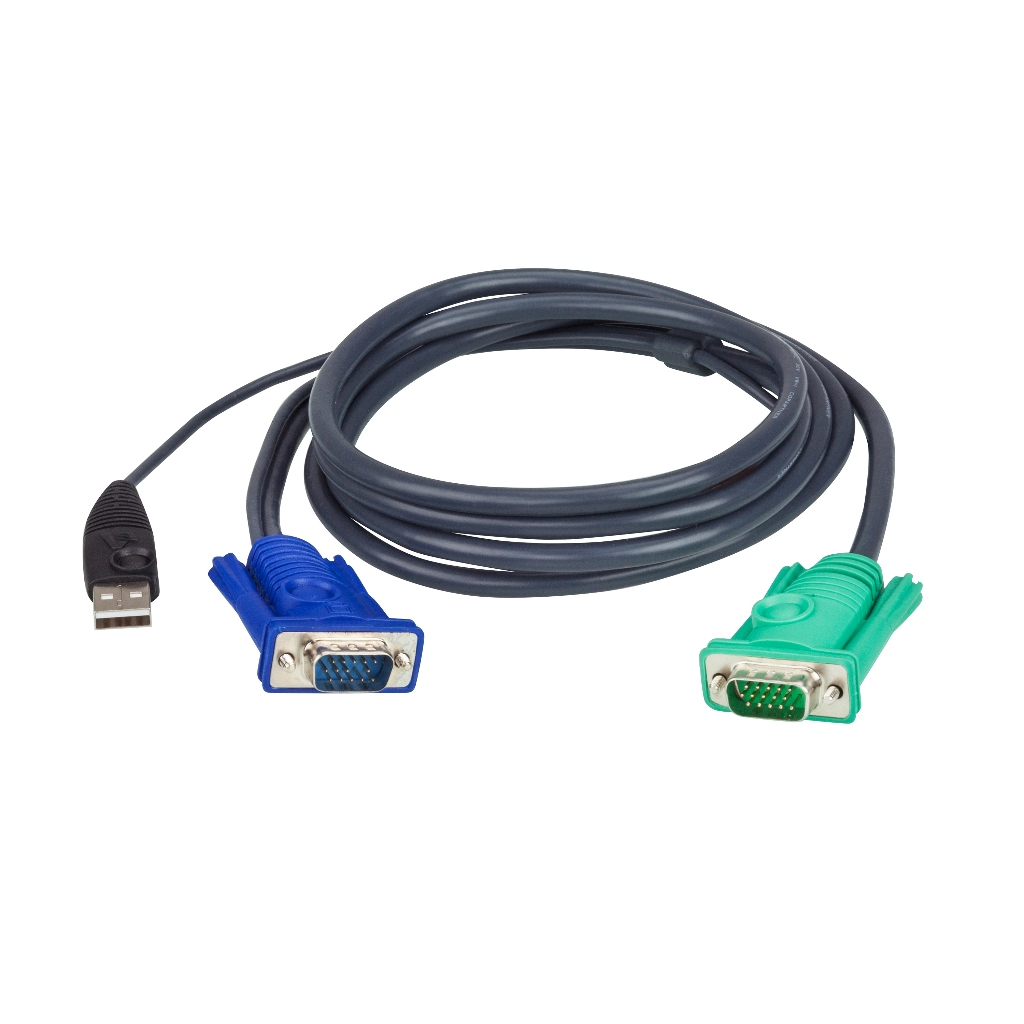 ATEN 2L-5202U 1.8M สาย USB KVM พร้อม SPHD 3 in 1