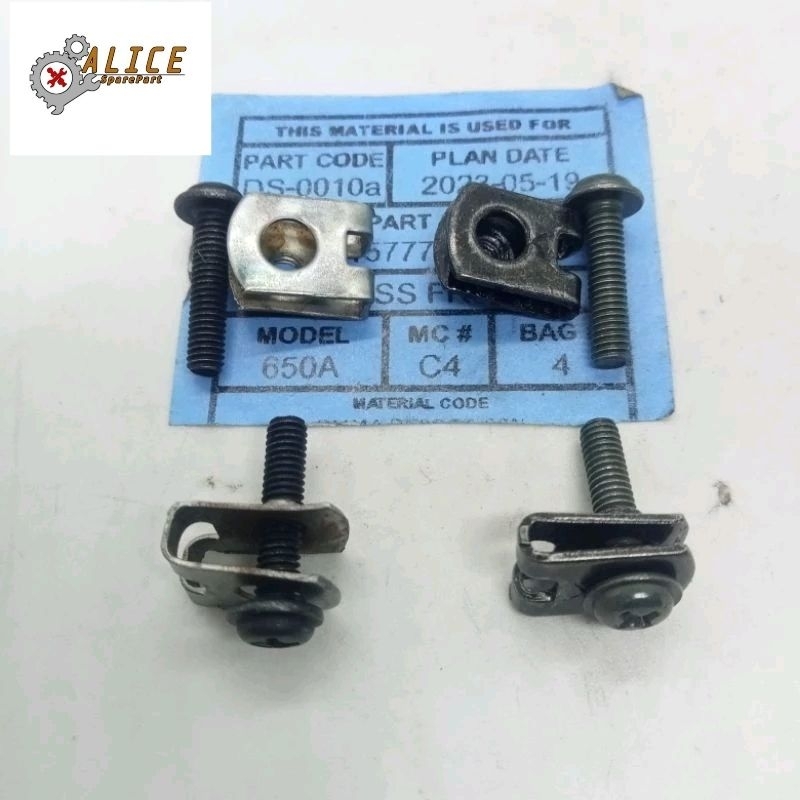 SMALL M4 CLIP BOLT SET HONDA LAMP BODY COVER CLIP M4 BOLT 7 HONDA HEAD COVER BOLT