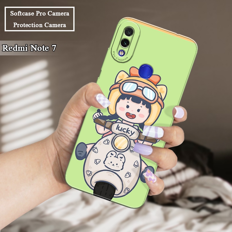 Softcase Xiaomi Redmi Note 7 Case Pro Camera Casing TPU Silicone Doff - เคสสมาร ์ ทโฟน - เคส Hp ล ่ าสุด -