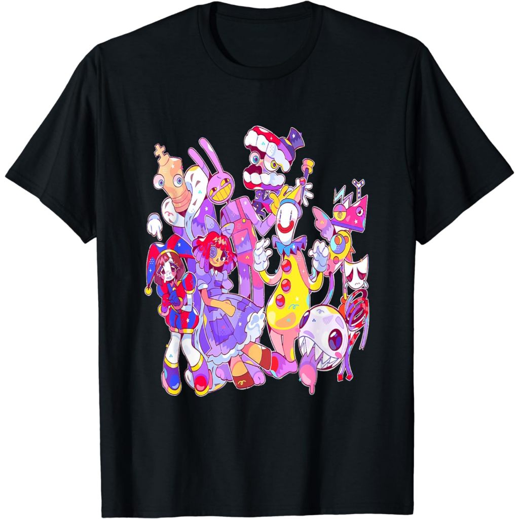 เสื้อยืดเด็ก Digital Circus Pomni Funny Ragatha Caine Digital Circus