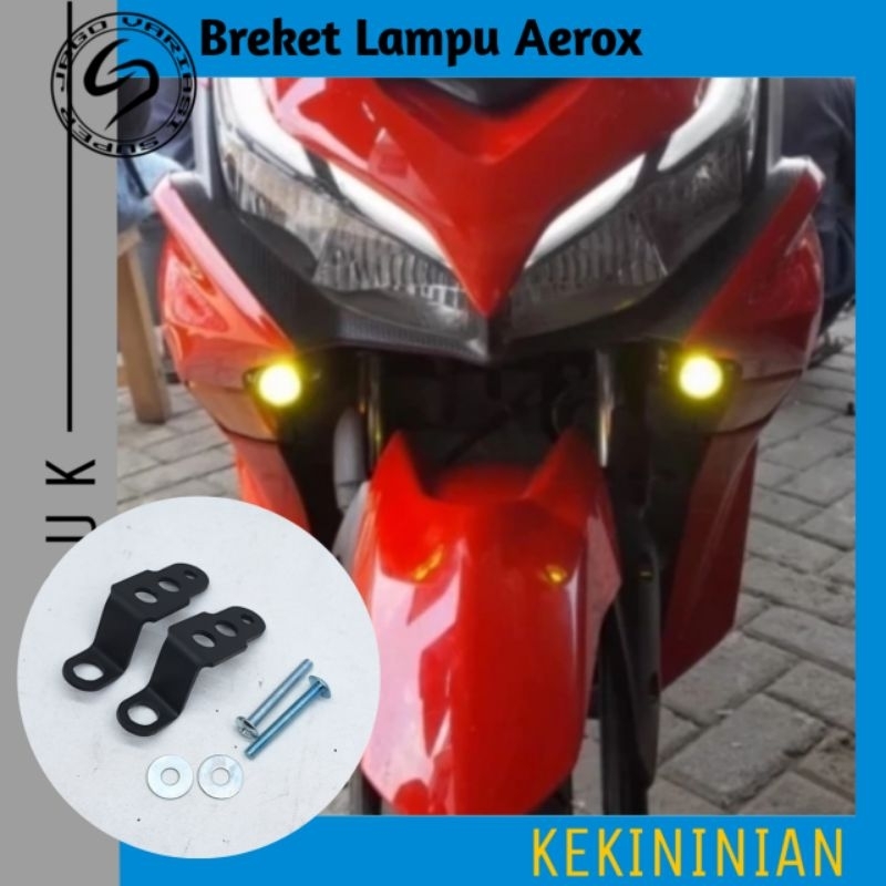 ขายึด Aerox Foglamp | D2 Laser Aerox Laser Light Mount Bracket ภายใต้ไฟหน้าเหล็กที่แข็งแกร่ง Anti-Vibration