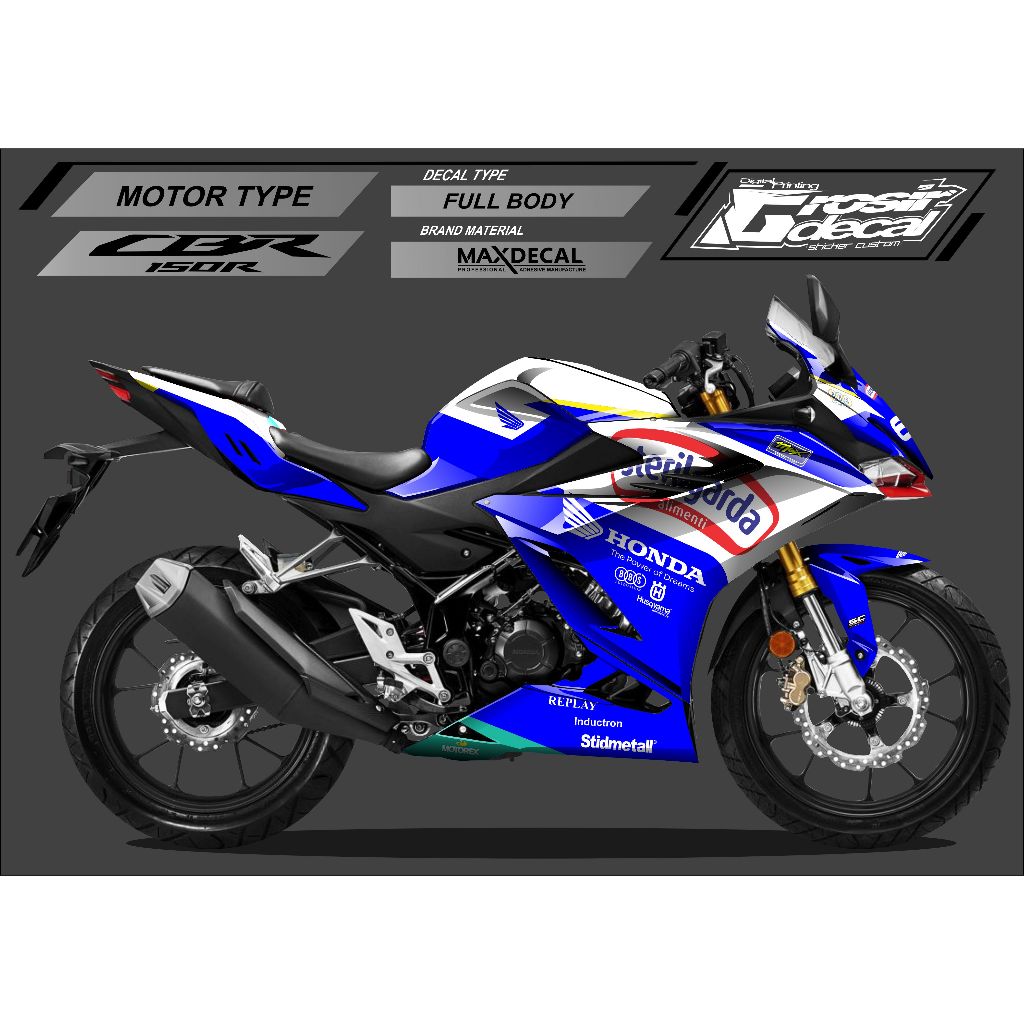 Honda CBR 150R 2022 fullbody Striping Sticker CBR 150R 2021-2022 Full Body Striping Sticker