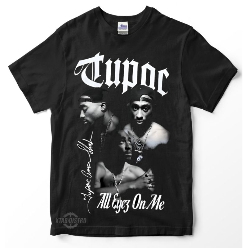 เสื้อยืด พิมพ์ลาย TUPAC ALL EYEZ ON ME vol2 โอเวอร์ไซซ์ สไตล์ฮิปฮอป