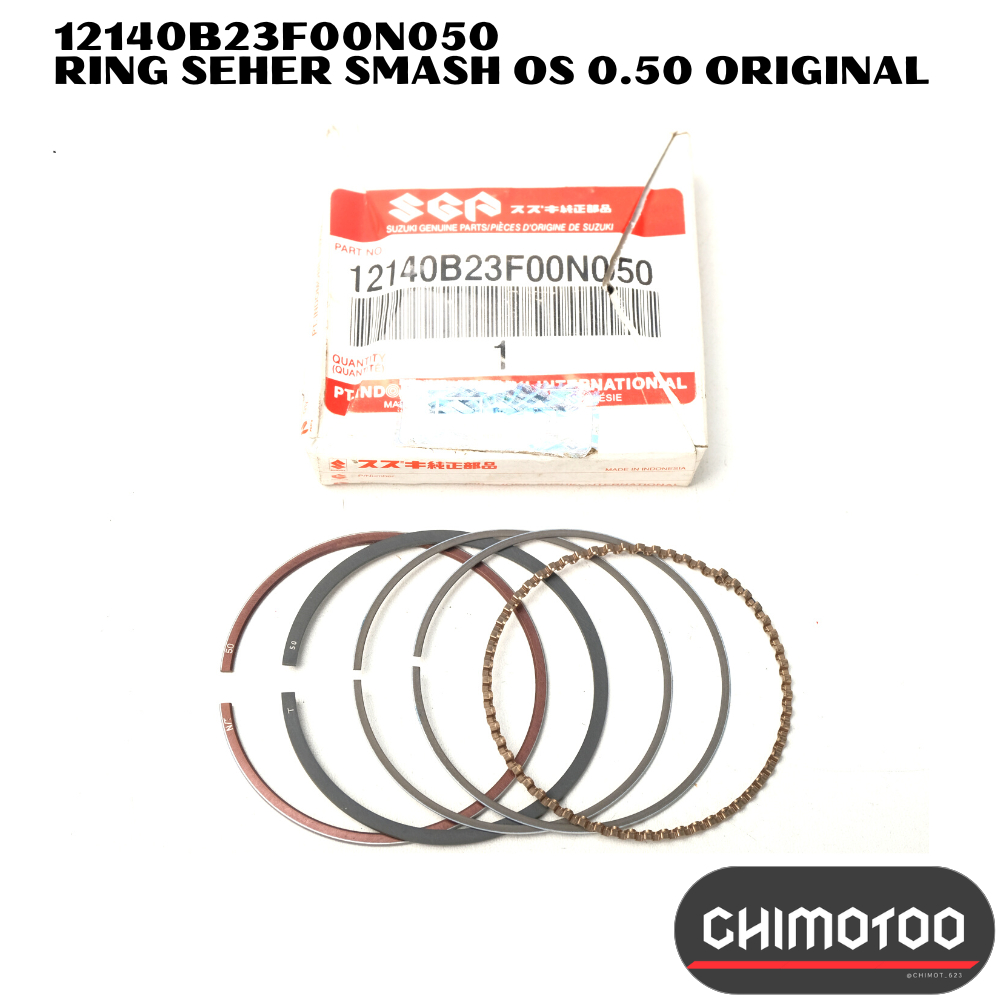 แหวนลูกสูบ Os Oversize Size0.50 Suzuki Smash Fd110 ใหม่ Smash Titan Shogun Fd110 Fd125 Arashi Fh125 