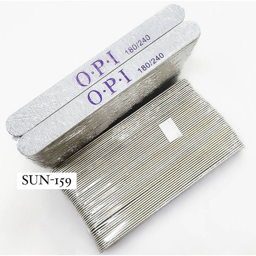THIN FILE 0Pl 180/240 NAIL FILE 1PC NAIL ART FILE (50 ชิ้น/แพ็ค)