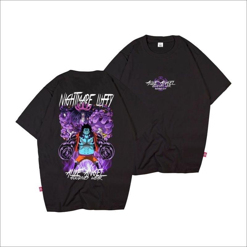 STREETWEAR NIGHTMARE LUFFY เสื้อยืด DISTRO / เสื้อยืด LUFFY ดั้งเดิม / เสื้อผ้า UNISEX พรีเมี่ยม