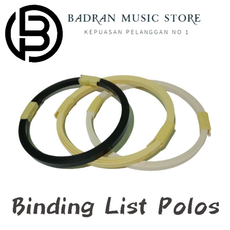 BMS - LIS BINDING GUITAR PLAIN BLACK YELLOW WHITE