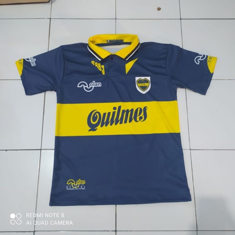 Jersey RETRO BOCA JUNIOR 1995 FULL PRINTING หมายเลขชื่อและหลังฟรี