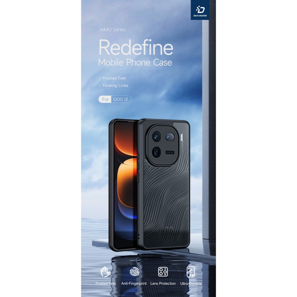 Iqoo 13 / IQOO 12 ฝาครอบเคสโทรศัพท์มือถือ AIMO DUX DUCIS TPU SOFT CASE TRANSPARENT HARDCASE IQOO12