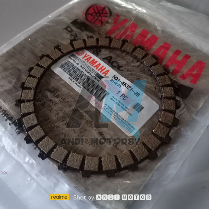 5D9-E6321-20 จาน, FRICTION Clutch Lining Yamaha Jupiter z1 fi Vega Zr Jupiter ZR ฟันเล็ก