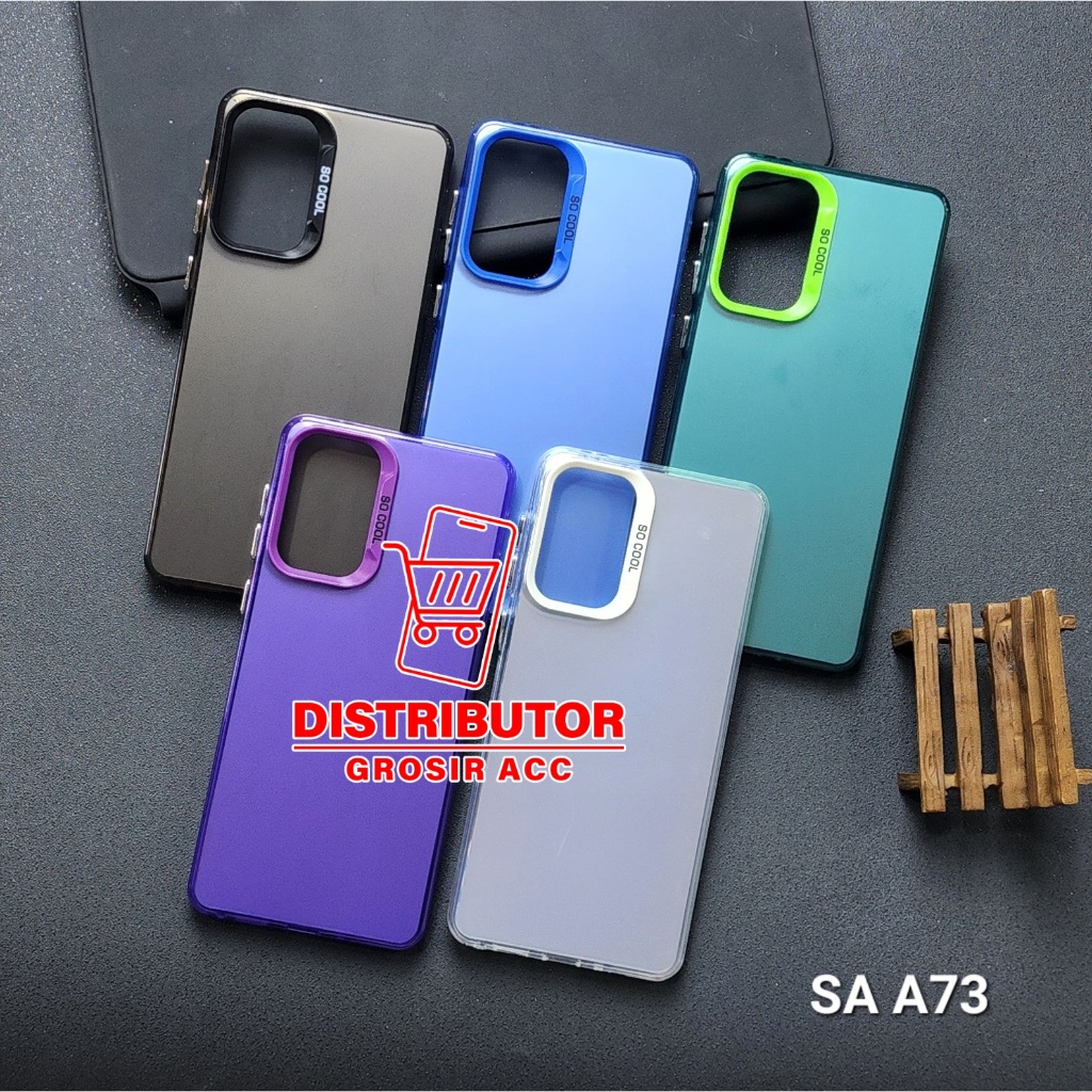 SAMSUNG A73 5G CASE IMD HYBRID PLATE HOLOGRAM CASE SOCOOL SAMSUNG A73 5G SC-1