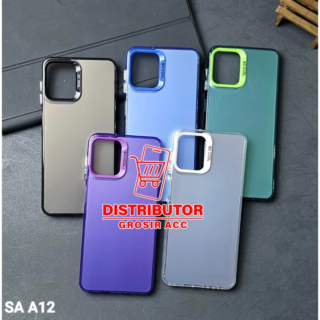 SAMSUNG A12 CASE IMD HYBRID PLATE HOLOGRAM CASE SOCOOL SAMSUNG A12