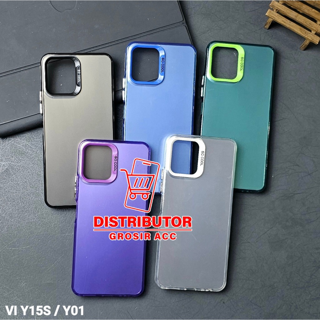 VIVO Y15S CASE IMD HYBRID PLATE HOLOGRAM CASE SOCOOL VIVO Y15S SC-1