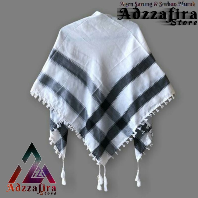 Erdafa Arabic Turban Premium Palestian ลายลายสก๊อต - ผ้าโพกหัว Kasmiri ดั้งเดิมของผู้ชาย