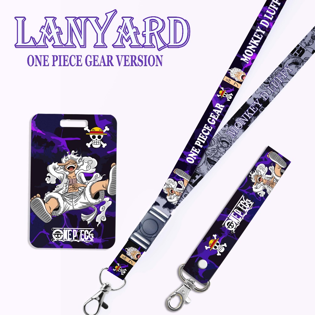 Gantungan Strap LANYARD Card HOLDER พวงกุญแจเกียร์วันพีซ โทรศัพท์มือถือ บัตรประจําตัว
