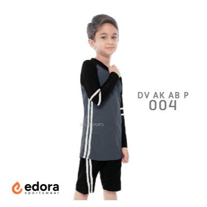 ชุดว่ายน้ําแขนยาวเด็กชาย ขนาด อนุบาล 3 4 5 6 ปี DV AK AB P