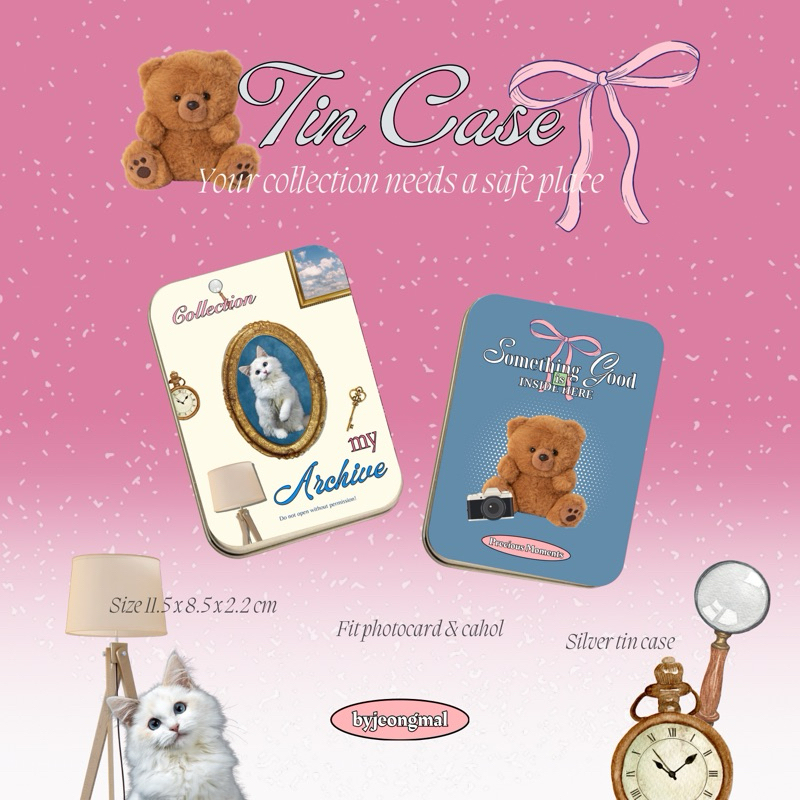 [READY] Tin Case Deco Silver Tincase Tin Box Hade โดยโดยjeongmal
