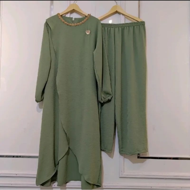 JONNA ONE SET | ชุดกางเกงผู้หญิง Jumbo Crinkle Airflow Tunic Pants