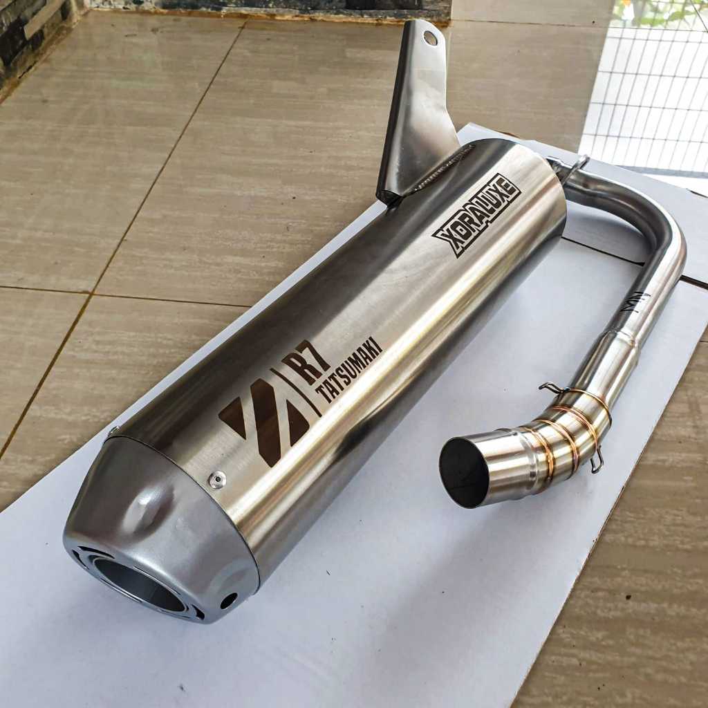 Standard Racing Exhaust ทางเข้า 26/28 มม. Beat Scoopy Genio PNP Original R7 ท่อไอเสียประเภท TZM สแตนเลสเต็มรูปแบบ
