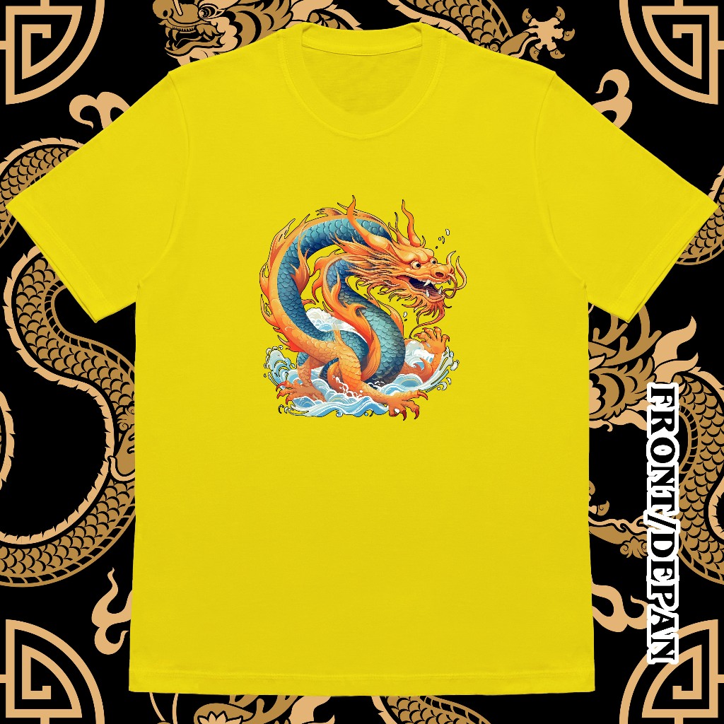 เสื้อยืด CNY DRAGON 46 ใหม่ของจีน "ผู้ใหญ่และเด็ก" | เสื้อยืดมังกรปีใหม่จีน | เคเคเคเคเค