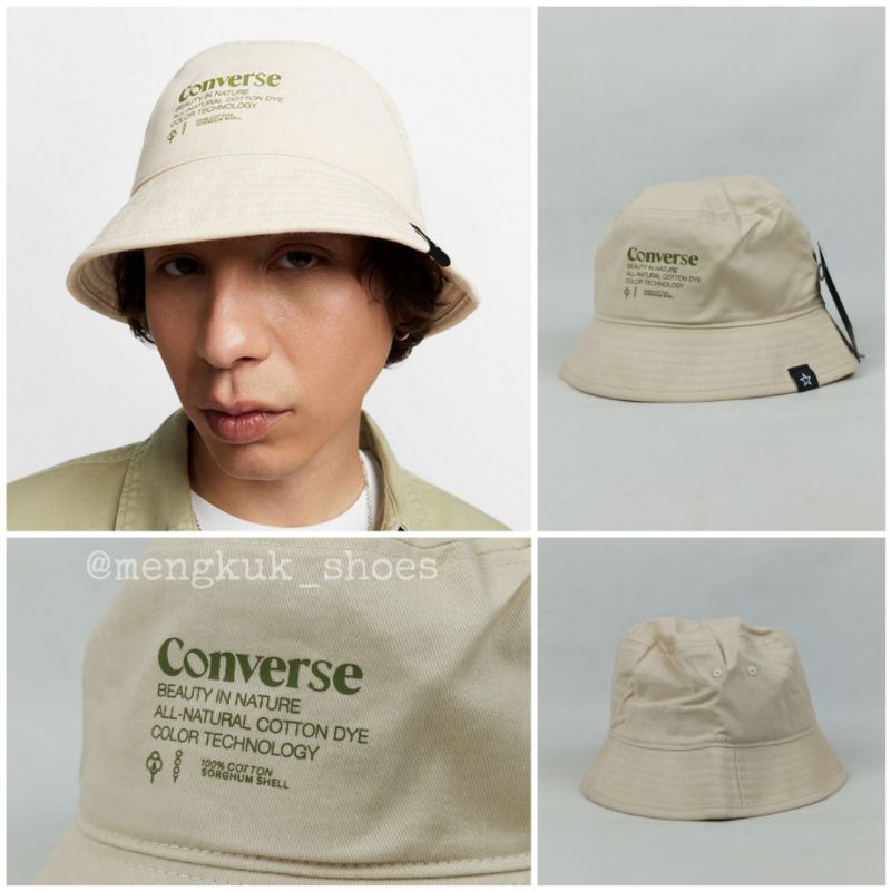 Converse HAT Renew Seasonal BUCKET HAT Cream ของแท้ 100% - หมวกบัคเก็ต หมวกคอนเวอร์ส