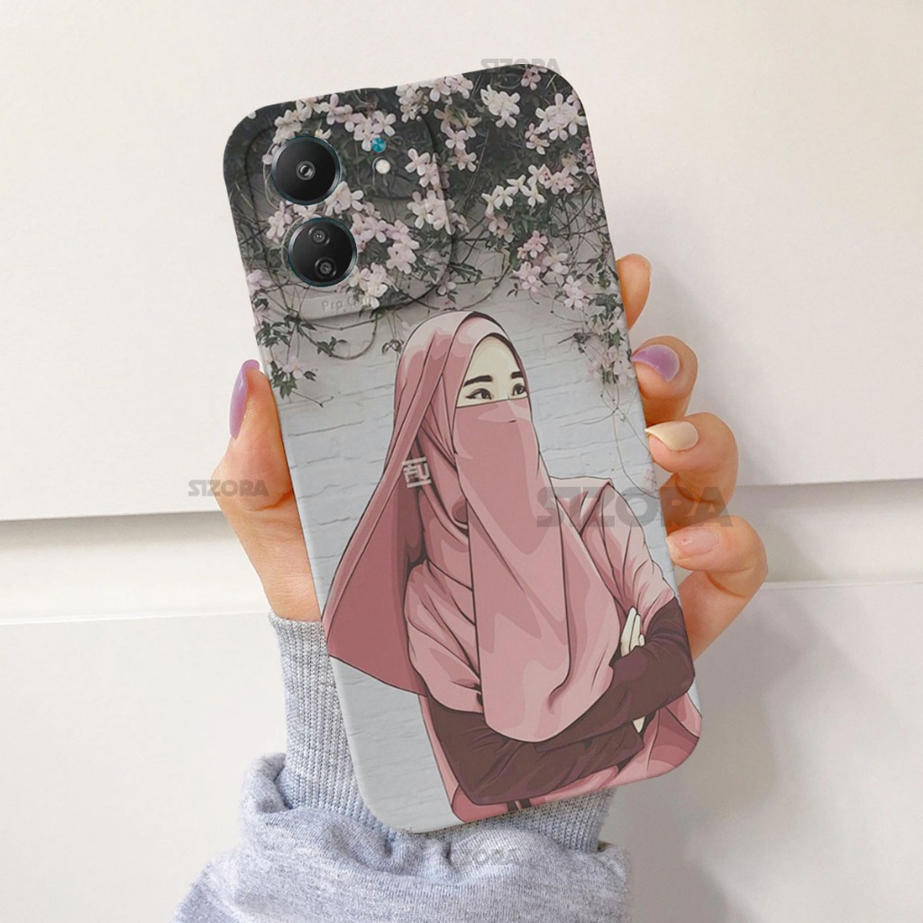 Softcase Pro กล้องสําหรับ Xiaomi Redmi 13c 4G ล่าสุด 2024 - H129 - อะนิเมะ Hijabers ภาพ Hp - Softcas